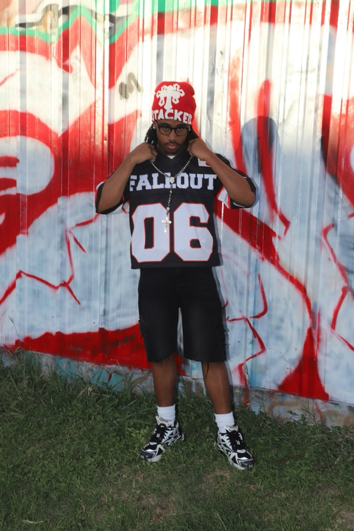 FALLOUT VARSITY JERSEY "BLACK"