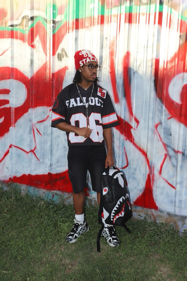 FALLOUT VARSITY JERSEY "BLACK"
