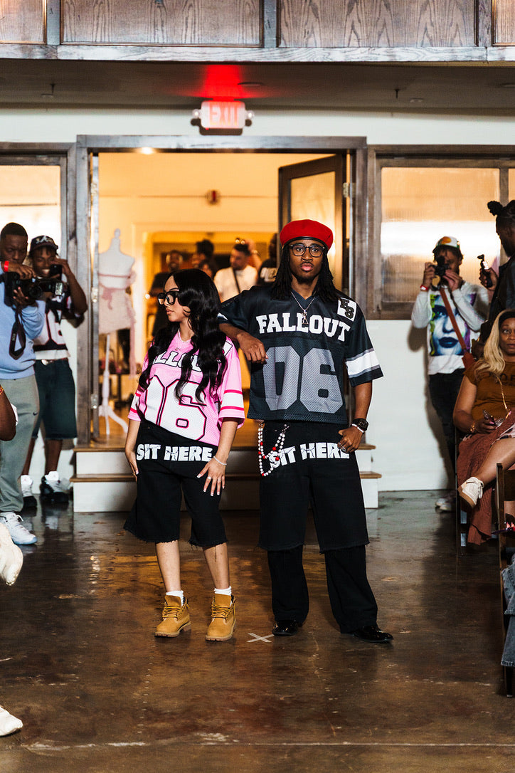 FALLOUT VARSITY JERSEY "BLACK"