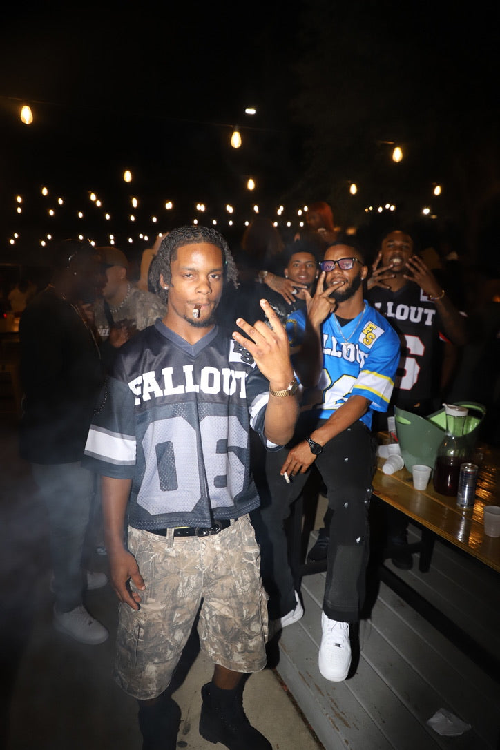 FALLOUT VARSITY JERSEY "BLACK"